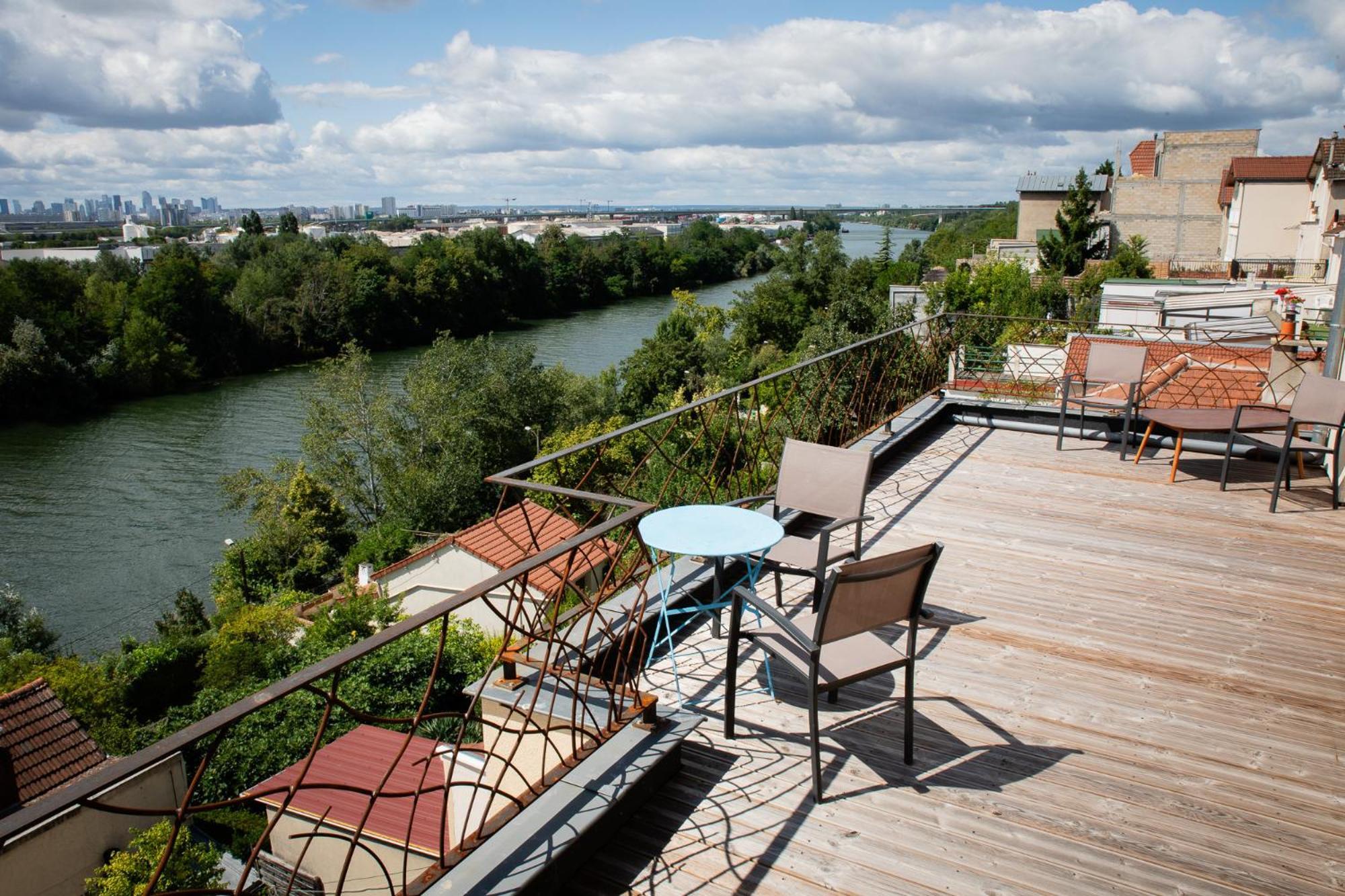 L'Atelier Sur Seine Bed & Breakfast Epinay-sur-Seine Bagian luar foto